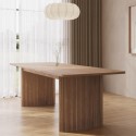 JAR008A Large Light Oak Extendable Dining Table - Seats 6 - 8 - Jarel