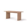 Large Light Oak Extendable Dining Table - Seats 6-8 - Jarel