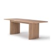 Large Light Oak Extendable Dining Table - Seats 6-8 - Jarel