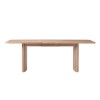 Large Light Oak Extendable Dining Table - Seats 6-8 - Jarel