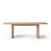 Large Light Oak Extendable Dining Table - Seats 6-8 - Jarel