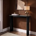 JAR014A Slim & Narrow Black Oak Console Table - Jarel