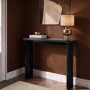 Slim & Narrow Black Oak Console Table - Jarel