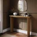 JAR015B Slim & Narrow Oak Console Table - Jarel