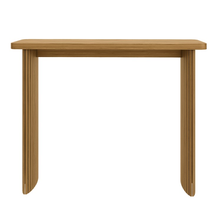 Slim & Narrow Oak Console Table - Jarel