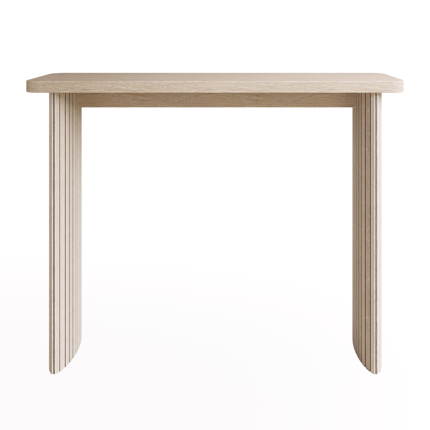 Narrow Light Oak Console Table - Jarel 