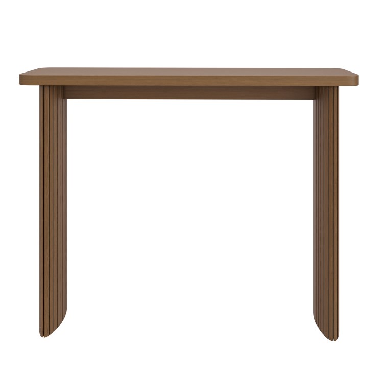 Slim & Narrow Walnut Finish Console Table - Jarel