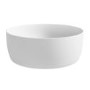 GRADE A1 - Matt White Round Stone Resin Deep Countertop Basin with Waste 400mm - Jasper