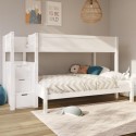 JAY002 Triple Bunk Bed with Storage Stairs - Single & Double - Jaycee