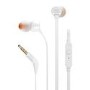 JBL T160 in-Ear Headphones with Mic White