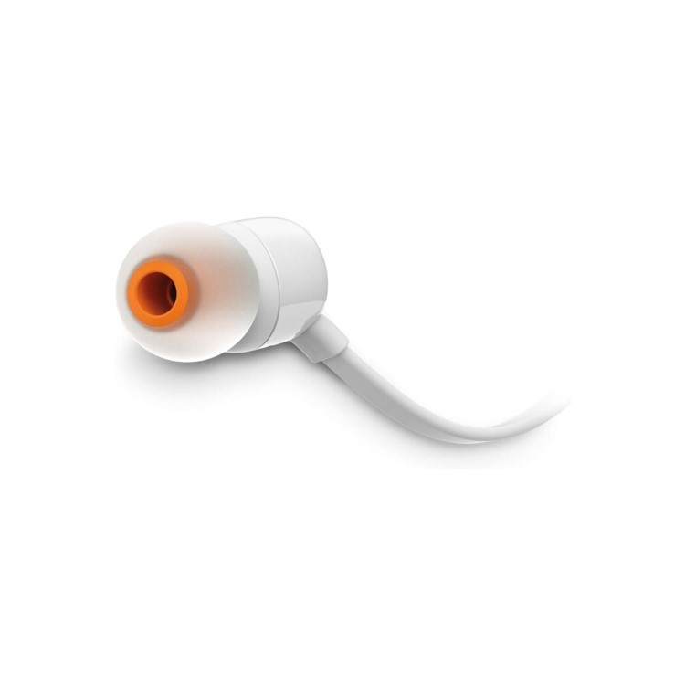 JBL T160 in-Ear Headphones with Mic White