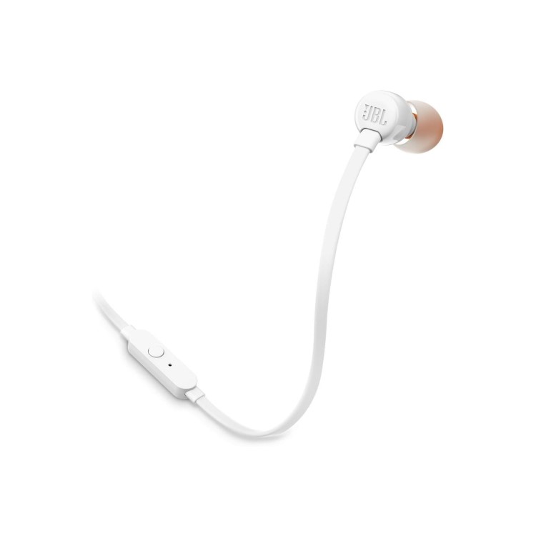 JBL T160 in-Ear Headphones with Mic White