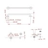 Stainless Steel Straight Grab Rail 640mm