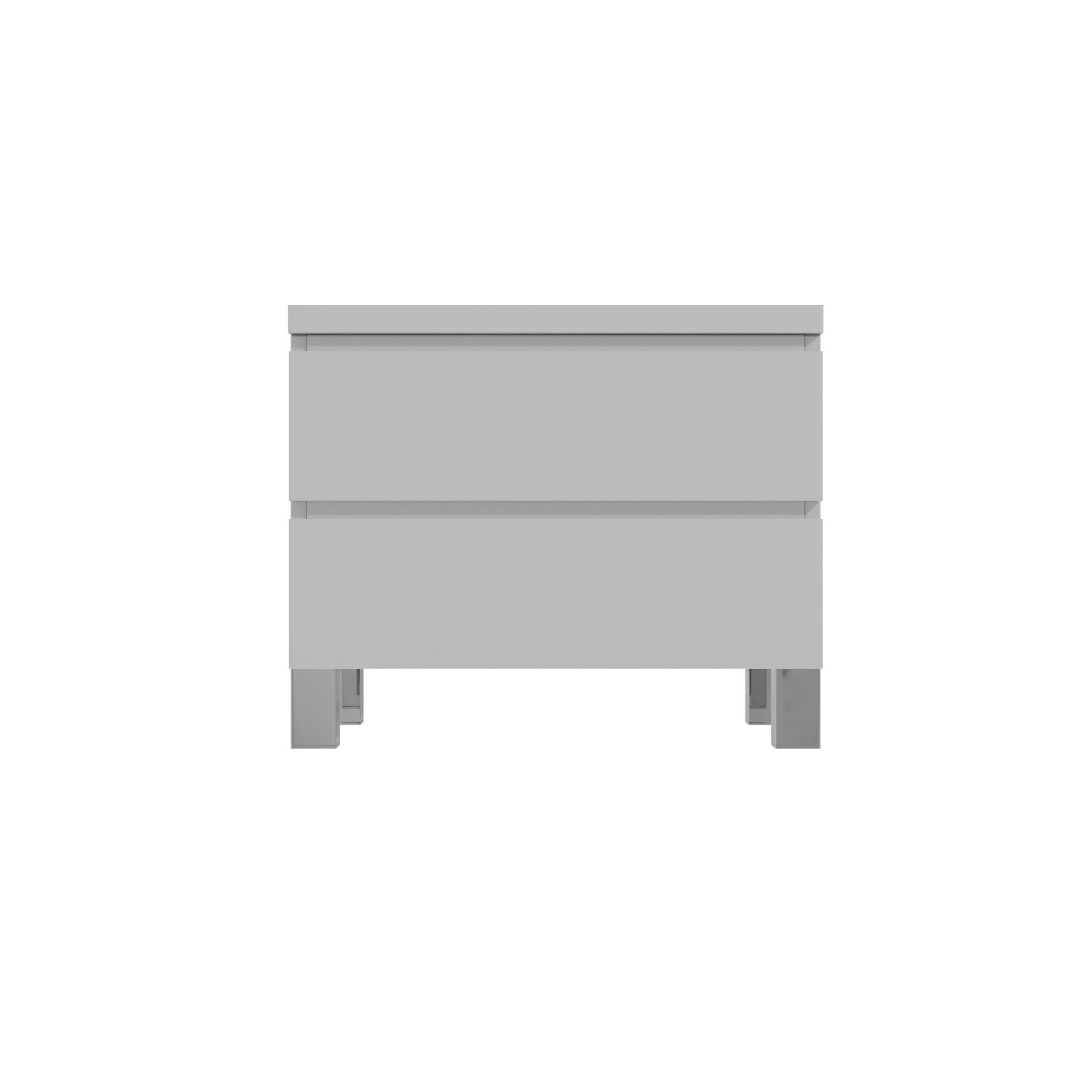 Jenson Grey High Gloss 2 Drawer Bedside Drawers Buy It Direct