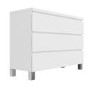 Jenson White High Gloss 3 Chest of Drawers