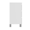Jenson White High Gloss 3 Chest of Drawers