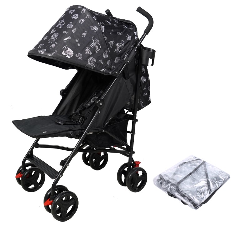 Babyway Lightweight Stroller with Raincover & Cup Holder in Animal Design by Jane Foster