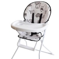 GRADE A1 - Baby High Chair with Animal Print Padded Seat by Jane Foster