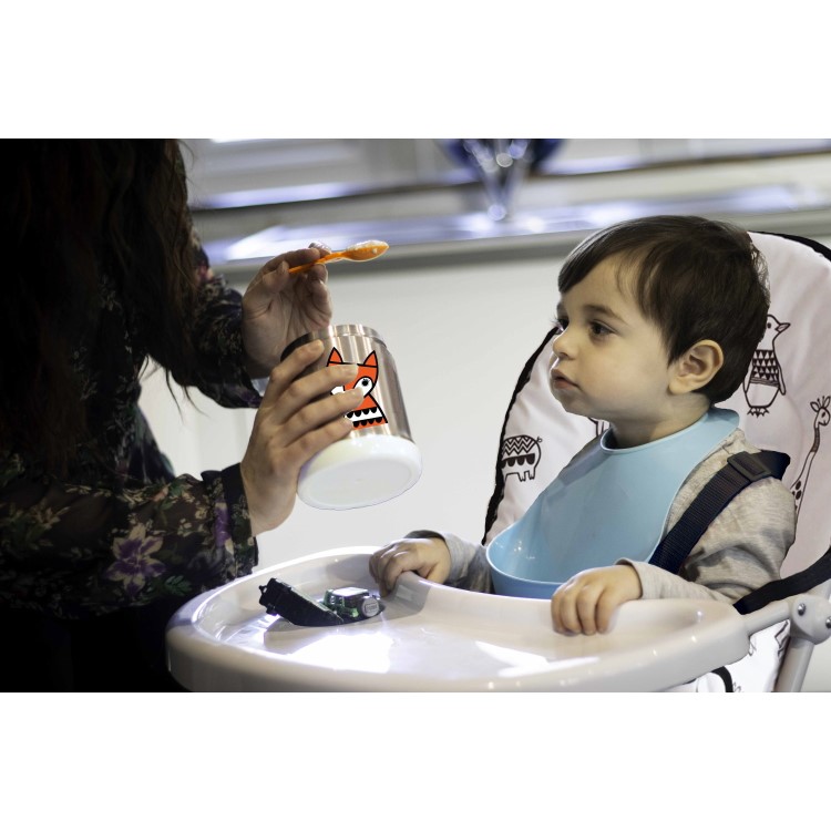 Baby High Chair with Animal Print Padded Seat by Jane Foster