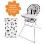 Baby High Chair with Animal Print Padded Seat by Jane Foster