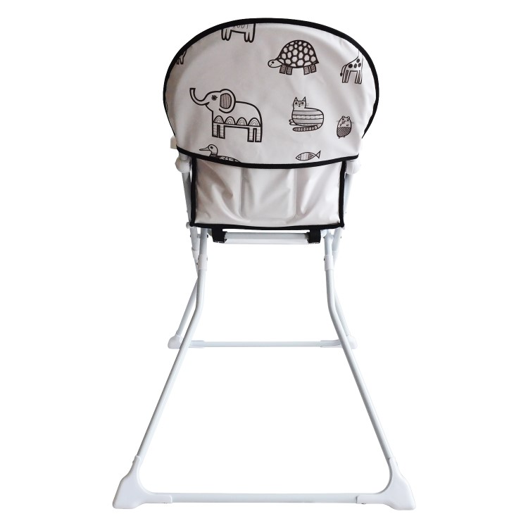 Baby High Chair with Animal Print Padded Seat by Jane Foster