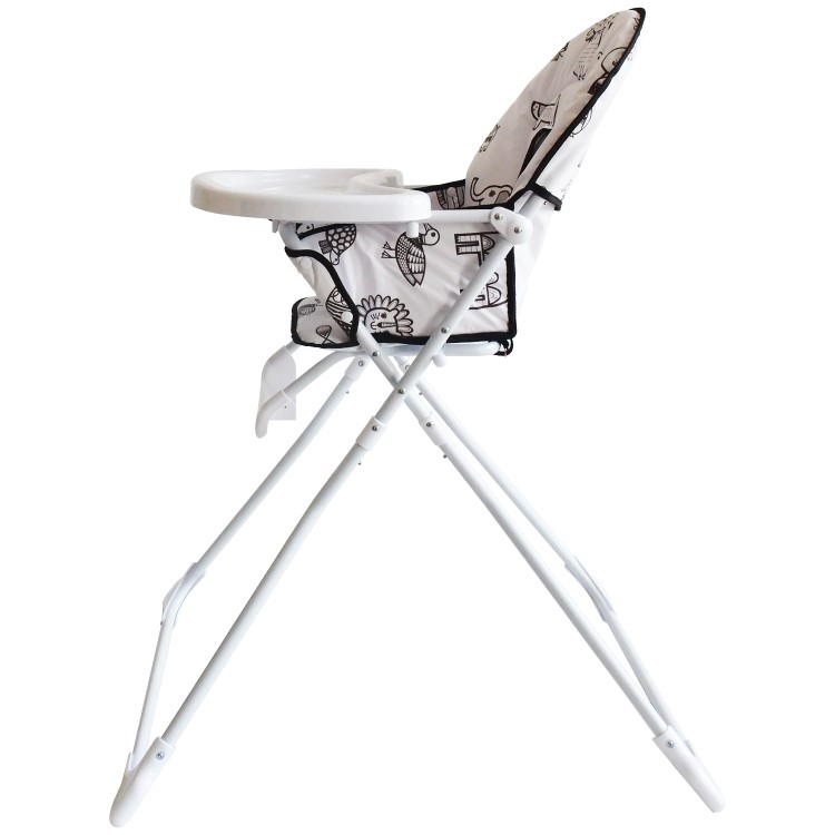 Baby High Chair with Animal Print Padded Seat by Jane Foster