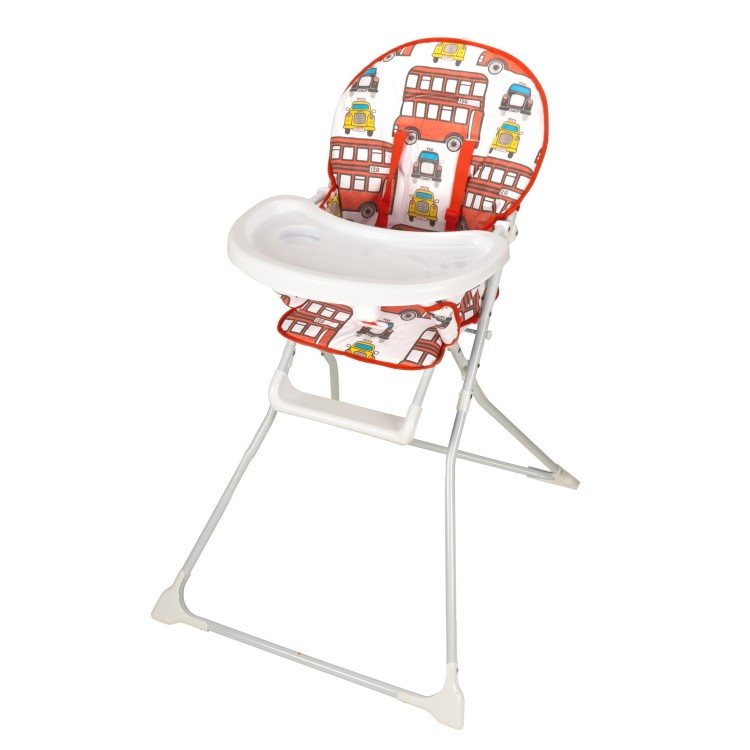 Babyway Baby High Chair with Bus Print Padded Seat by Jane Foster