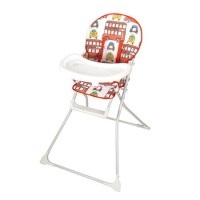 GRADE A1 - Baby High Chair with Bus Print Padded Seat by Jane Foster