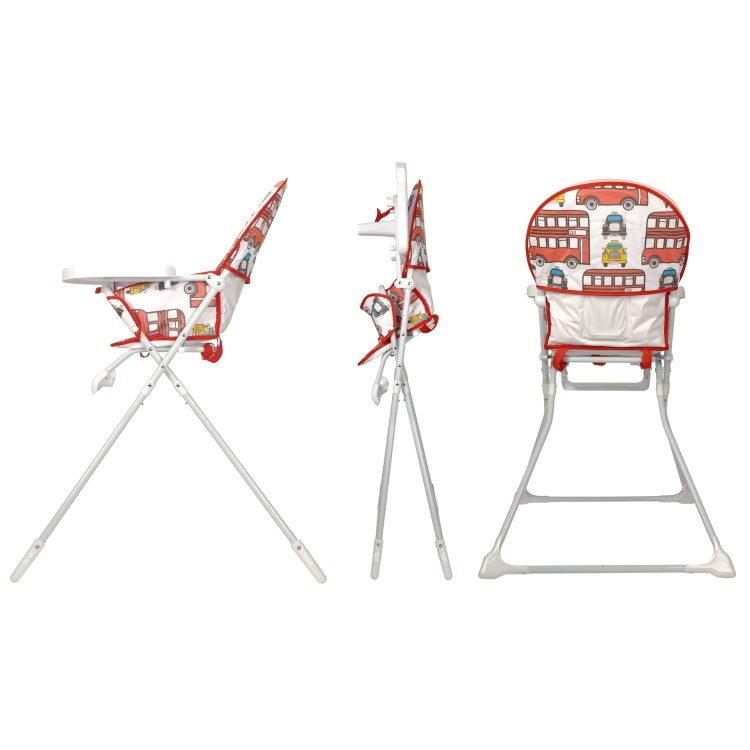 Babyway Baby High Chair with Bus Print Padded Seat by Jane Foster