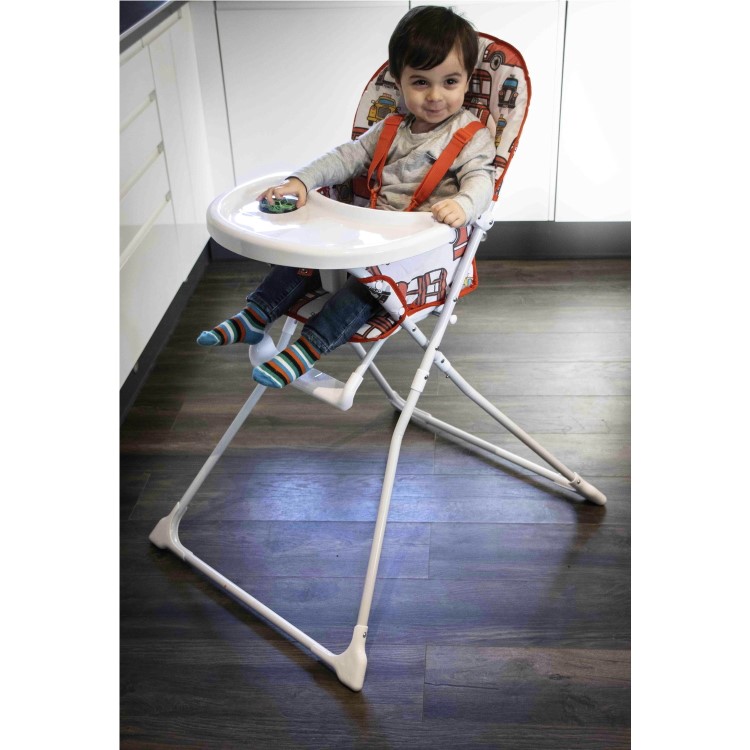 Babyway Baby High Chair with Bus Print Padded Seat by Jane Foster