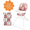 GRADE A1 - Baby High Chair with Bus Print Padded Seat by Jane Foster