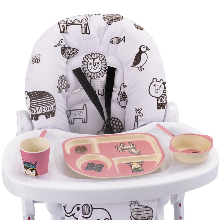 5-piece Kids Tableware Set in Unicorn + Princess Design by Jane Foster