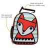 Kids Insulated Lunch Bag with Bottle Pocket and Name Tag by Jane Foster -Fox