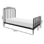 Black Metal Small Double Bed Frame - Jackson