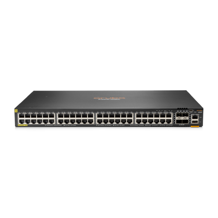 HPE Aruba Networking C-Port 6200F 48G 48-Port PoE with SFP+ L3 Managed Rack-mountable Switch 740W