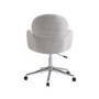 Beige Boucle Swivel Office Chair - Joelle