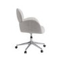 Beige Boucle Swivel Office Chair - Joelle