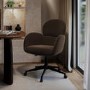 ONLY OPENED - Joelle Office Chair In Brown Velvet