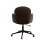 ONLY OPENED - Joelle Office Chair In Brown Velvet