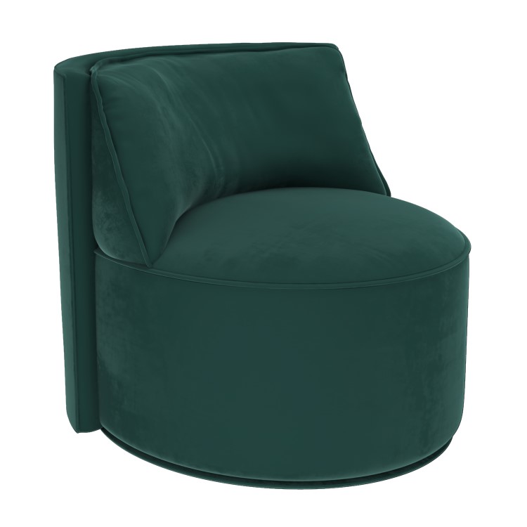 Green Velvet Accent Chair - Jamie