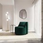 Green Velvet Accent Chair - Jamie