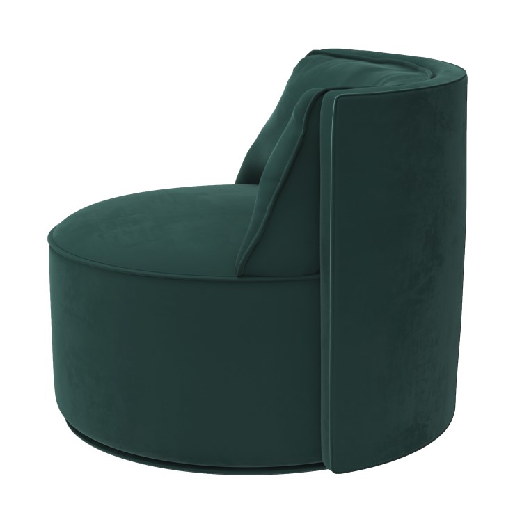 Green Velvet Accent Chair - Jamie