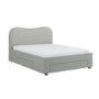Grey Upholstered King Bed Frame with Storage – Joanie