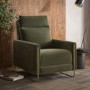 Olive Green Velvet Electric Recliner Chair with USB - Joni