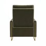 Olive Green Velvet Electric Recliner Chair with USB - Joni