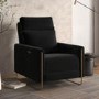 Black Velvet Electric Recliner Chair with USB - Joni