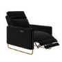 Black Velvet Electric Recliner Chair with USB - Joni