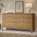 Solid Light Wood Chest of 6 Drawers - Josephine