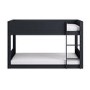 Dark Grey Low Wooden Bunk Bed - Jesse