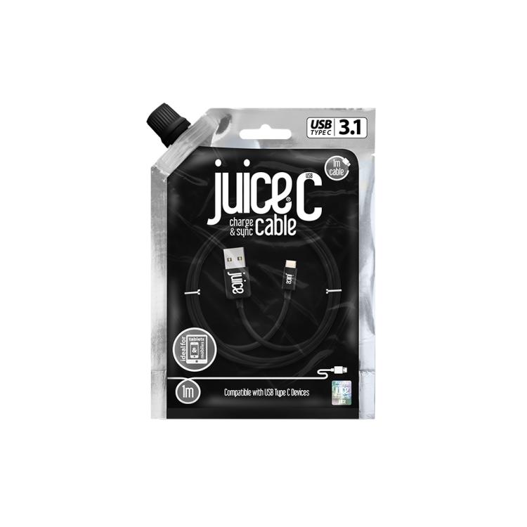 Juice 1M Type C Cable - Black